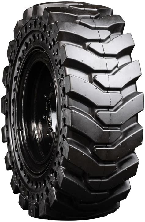 skid steer tires no flat|solid cushion skid steer tires.